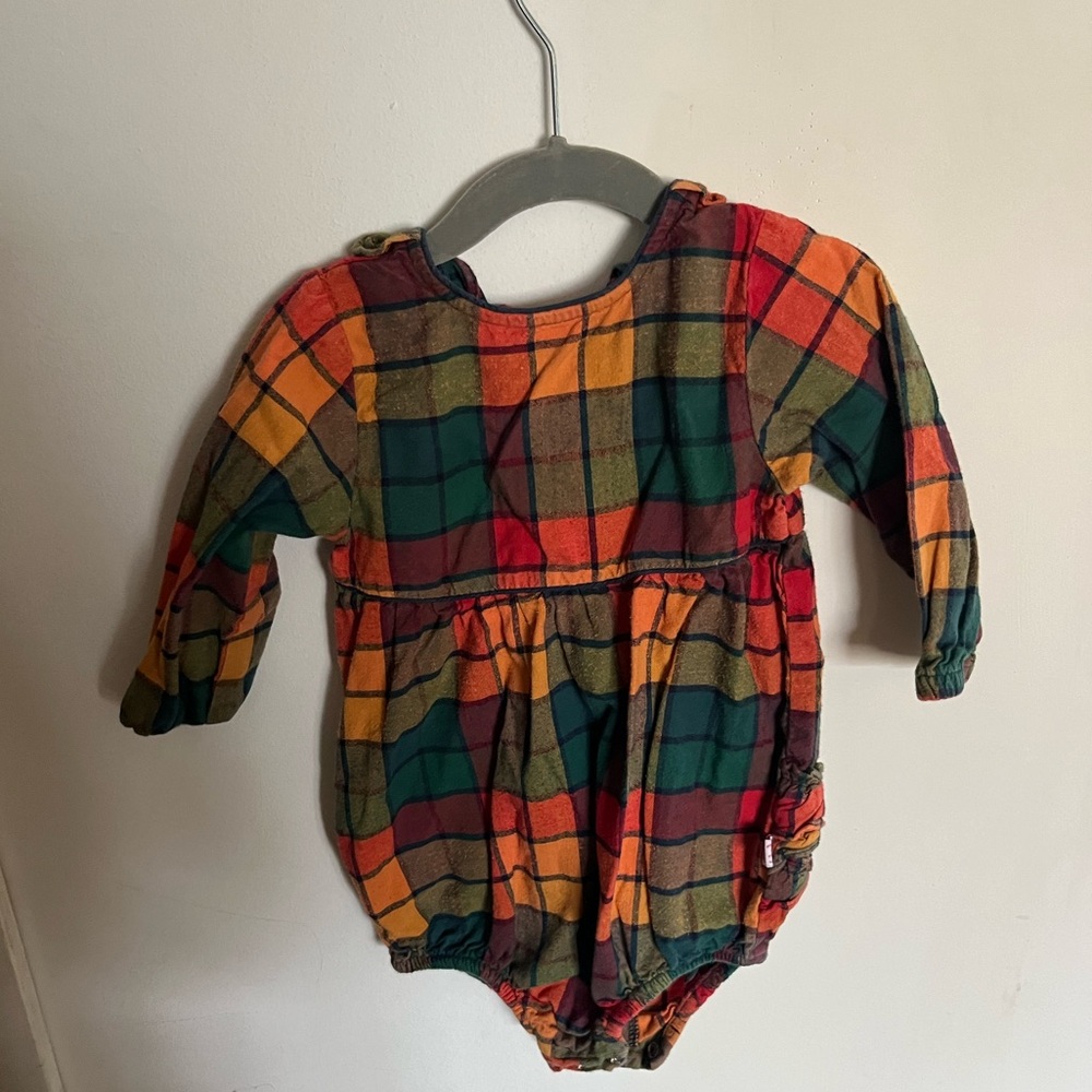 Ruffle Butt Plaid Jumper
